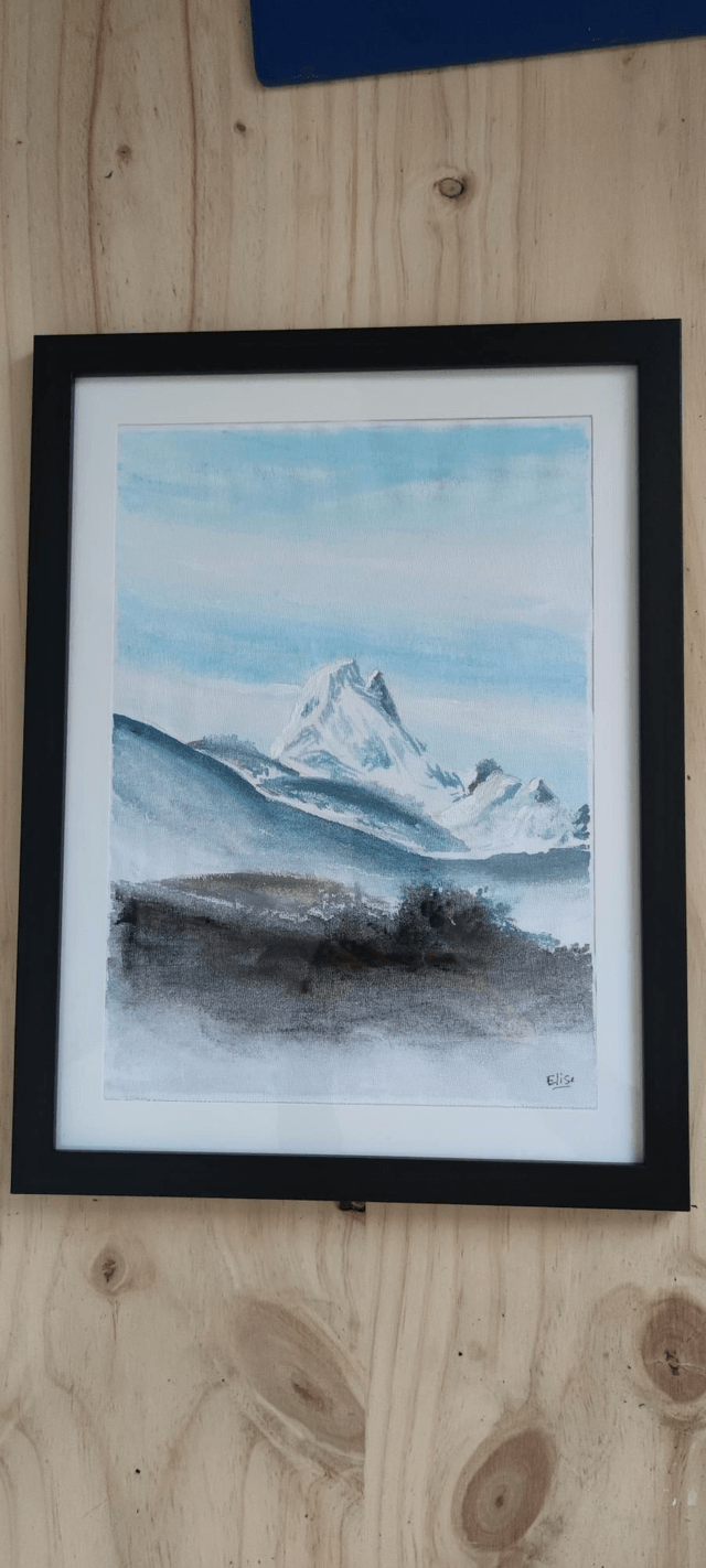 Pic du midi d'Ossau tout bleu 
