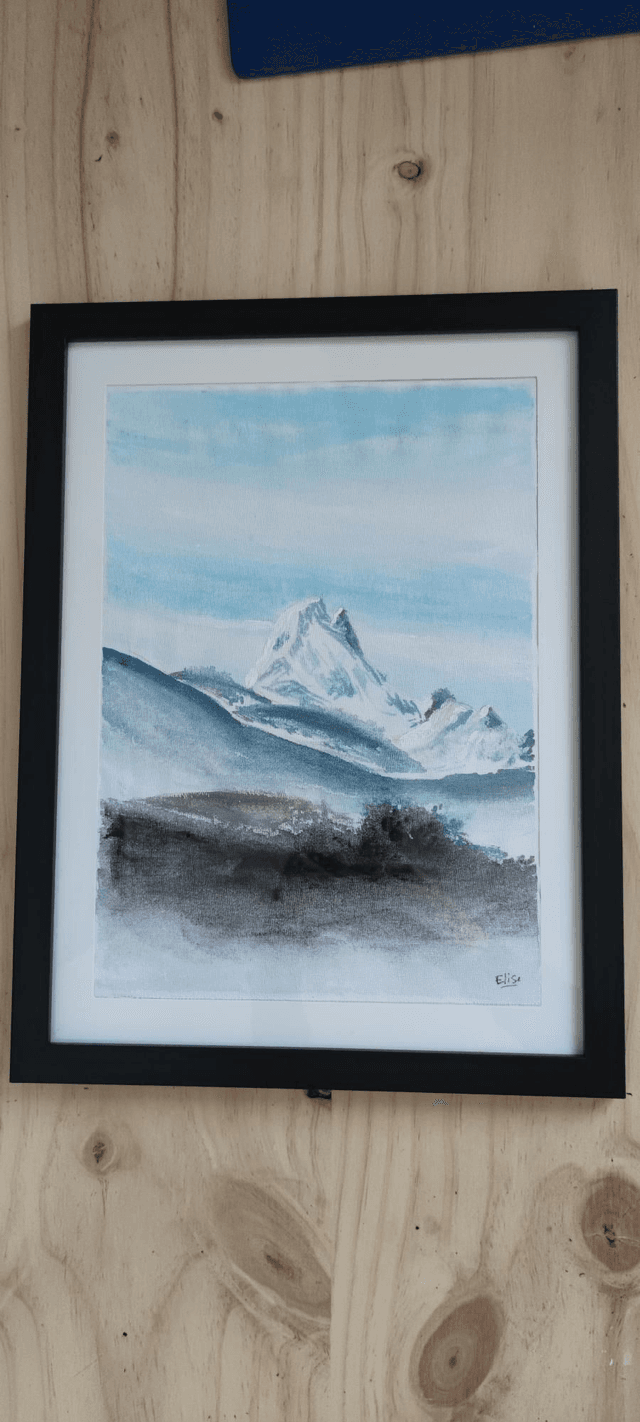 Pic du midi d&#039;Ossau tout bleu 